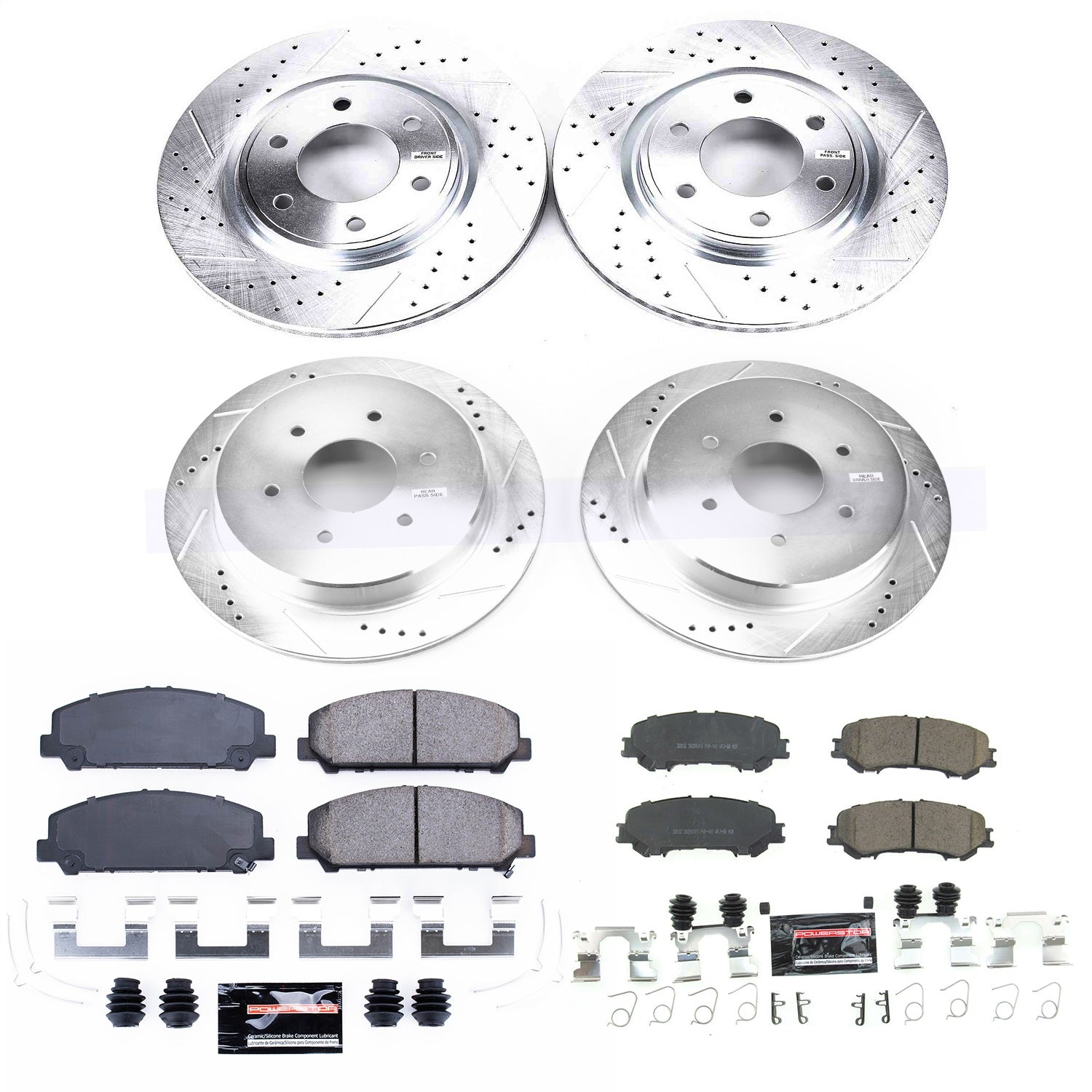 PowerStop Front & Rear Z23 Evolution Sport Brake Kit | Nissan Titan (17-18) (K7866)
