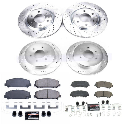 PowerStop Front & Rear Z23 Evolution Sport Brake Kit | Nissan Titan (17-18) (K7866)