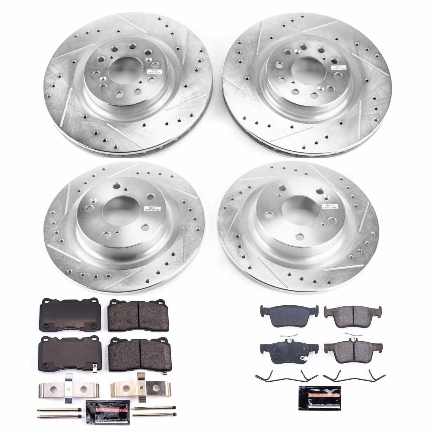 PowerStop Front & Rear Z23 Evolution Sport Brake Kit | Honda Civic (17-19) (K7870)