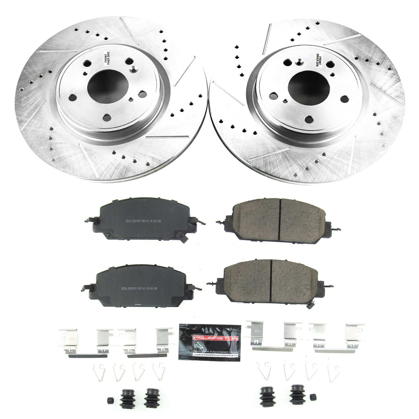 PowerStop Front Z23 Evolution Sport Brake Kit | Honda CR-V (17-18) (K7872)