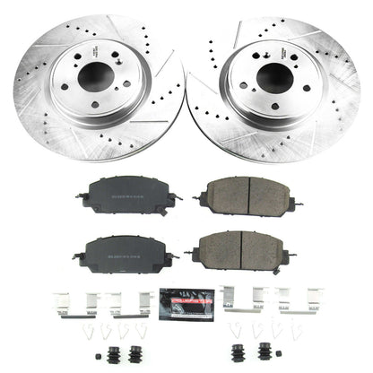 PowerStop Front Z23 Evolution Sport Brake Kit | Honda CR-V (17-18) (K7872)