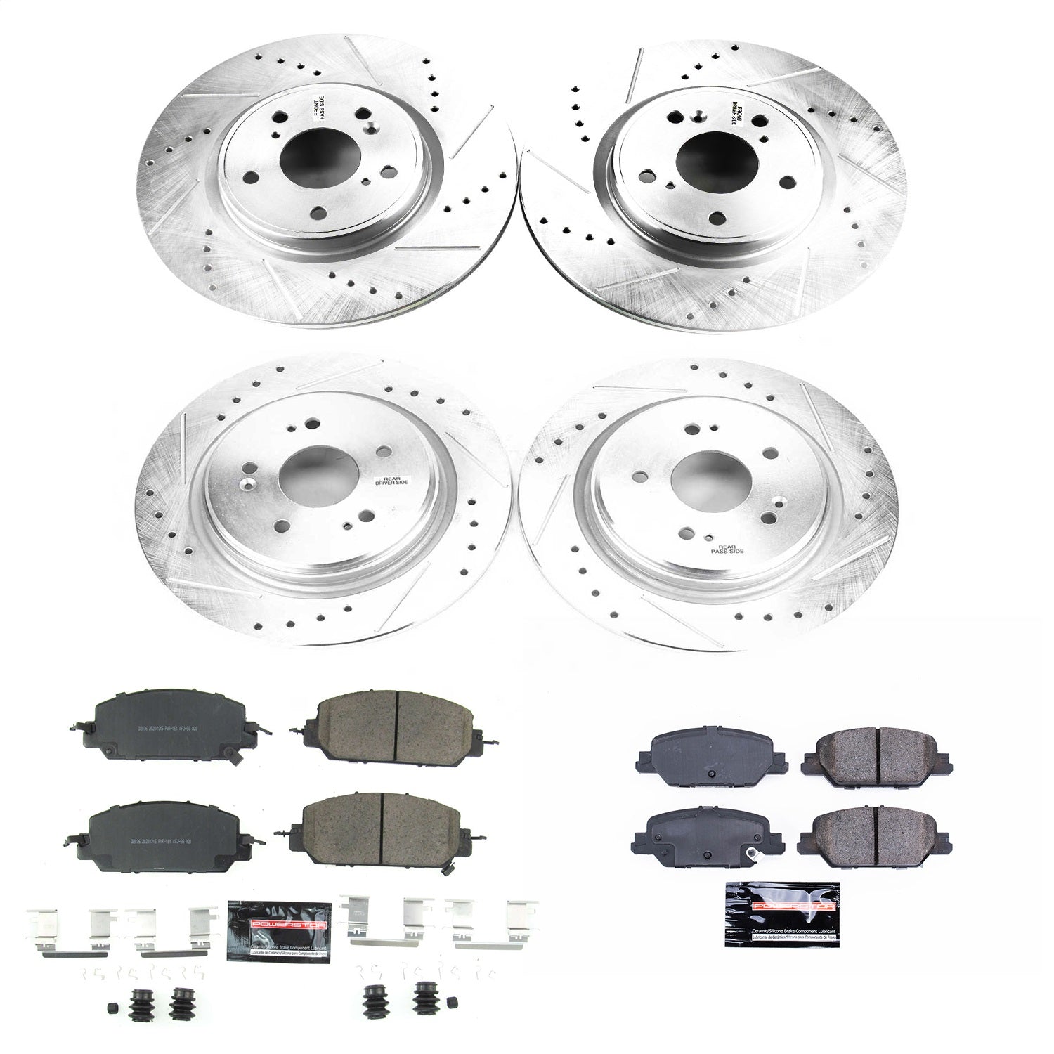 PowerStop Front & Rear Z23 Evolution Sport Brake Kit | Honda CR-V (17-18) (K7873)