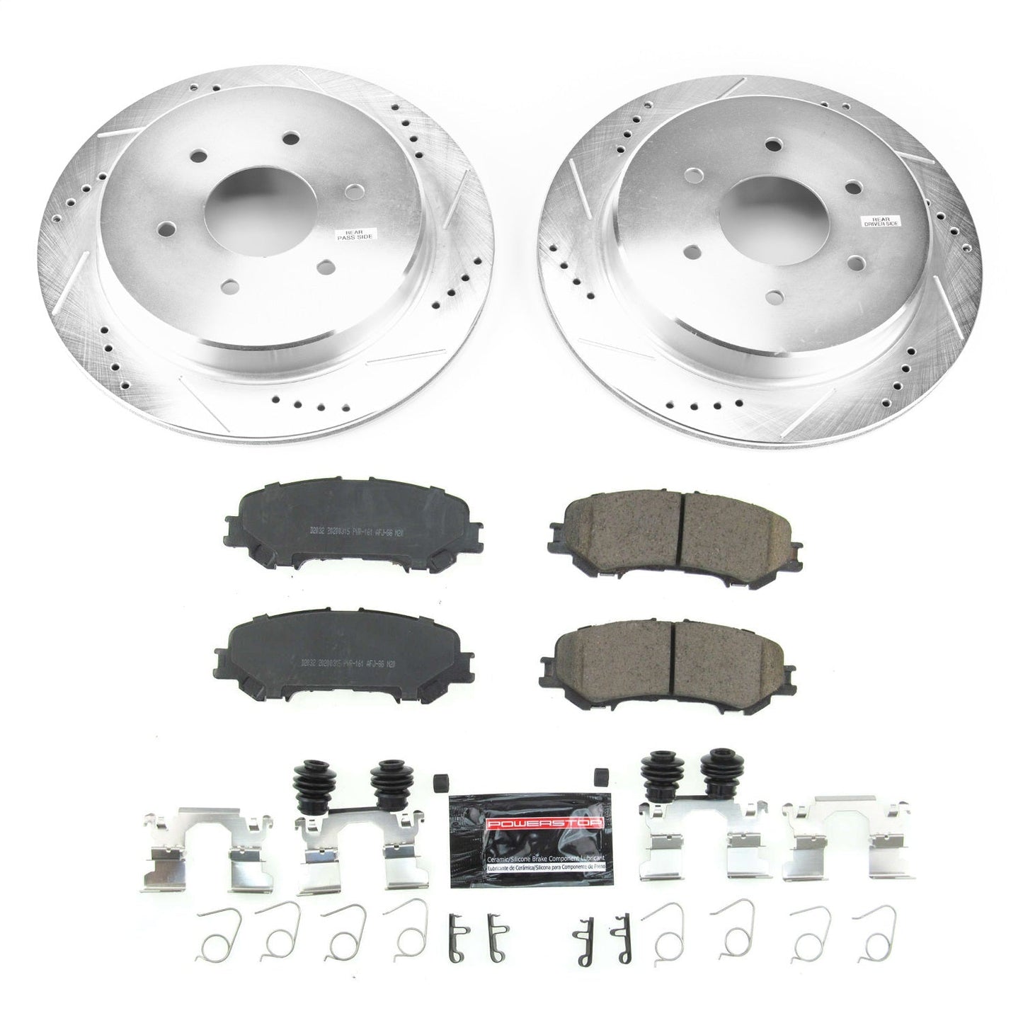 PowerStop Rear Z23 Evolution Sport Brake Kit | Nissan Titan (17-18) (K7874)