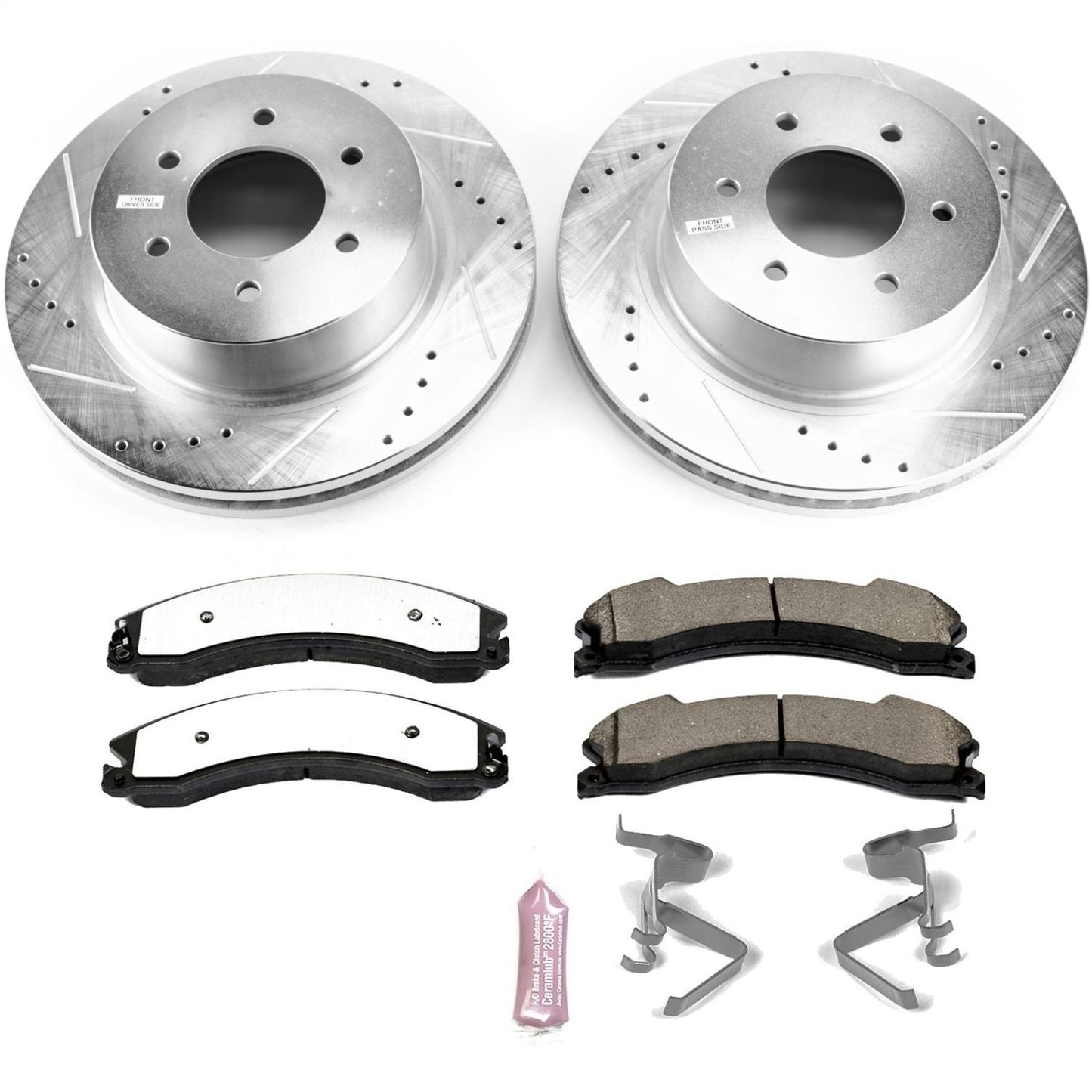 PowerStop Front Z36 Truck & Tow Brake Kit | Nissan Titan XD (16-22) (K7875-36)