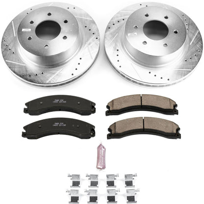 PowerStop Front Z23 Evolution Brake Kit | Nissan Titan XD (16-22) (K7875)