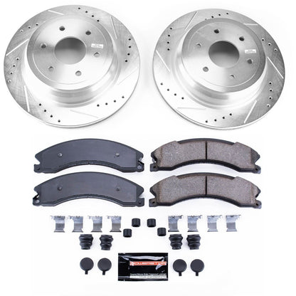 PowerStop Rear Z23 Evolution Sport Brake Kit | Nissan Titan XD (16-18) (K7877)
