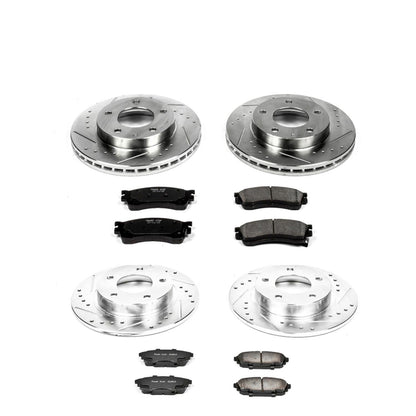 PowerStop Front & Rear Z23 Evolution Sport Brake Kit | Mazda Protege (01-03) (K789)