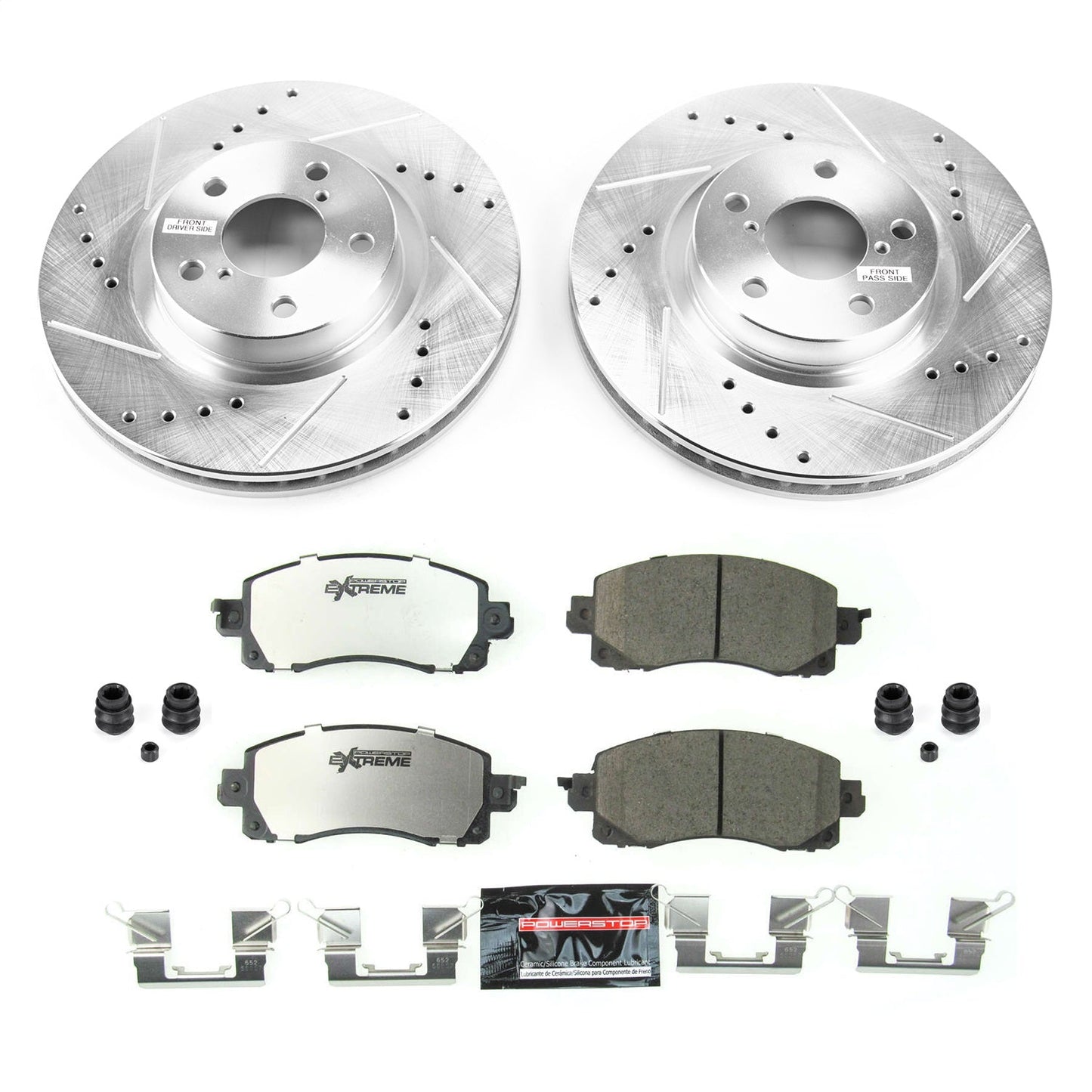 PowerStop Front Z26 Street Warrior Brake Kit | Subaru Impreza (17-19) (K7891-26)