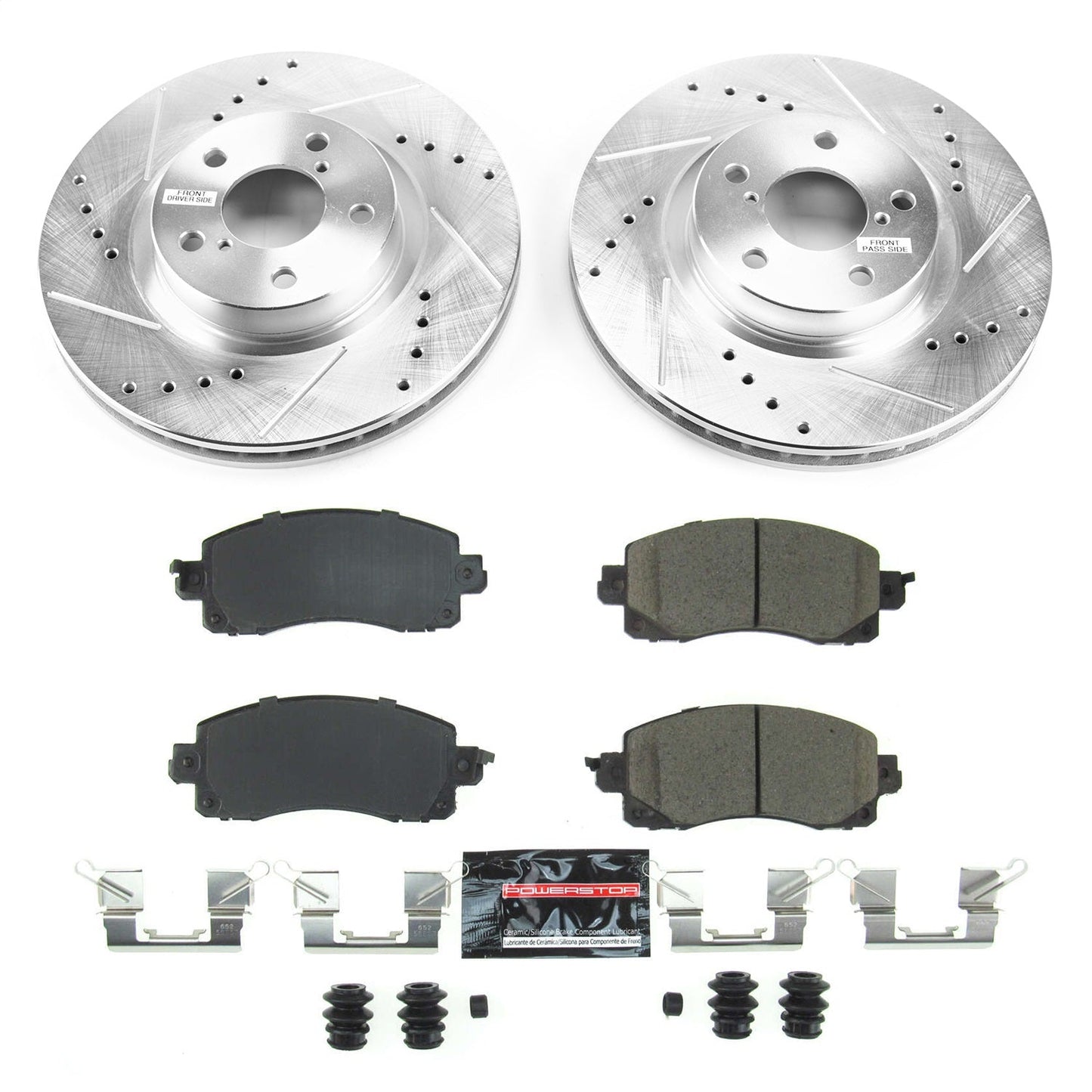 PowerStop Front Z23 Evolution Sport Brake Kit | Subaru Impreza (17-19) (K7891)