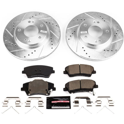 PowerStop Front Z23 Evolution Sport Brake Kit | Hyundai Ioniq (17-19) (K7893)