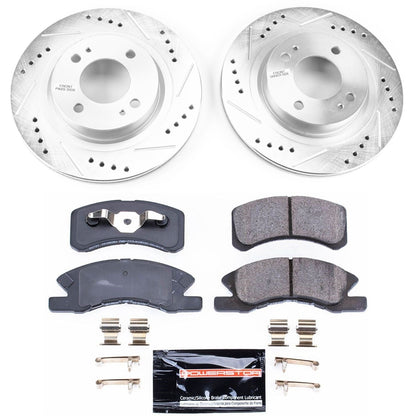 PowerStop Front Z23 Evolution Sport Brake Kit | Mitsubishi Mirage (17-18) (K7894)