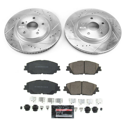 PowerStop Z23 Evolution Sport Front Brake Kit | Toyota Avalon (19) (K7895)