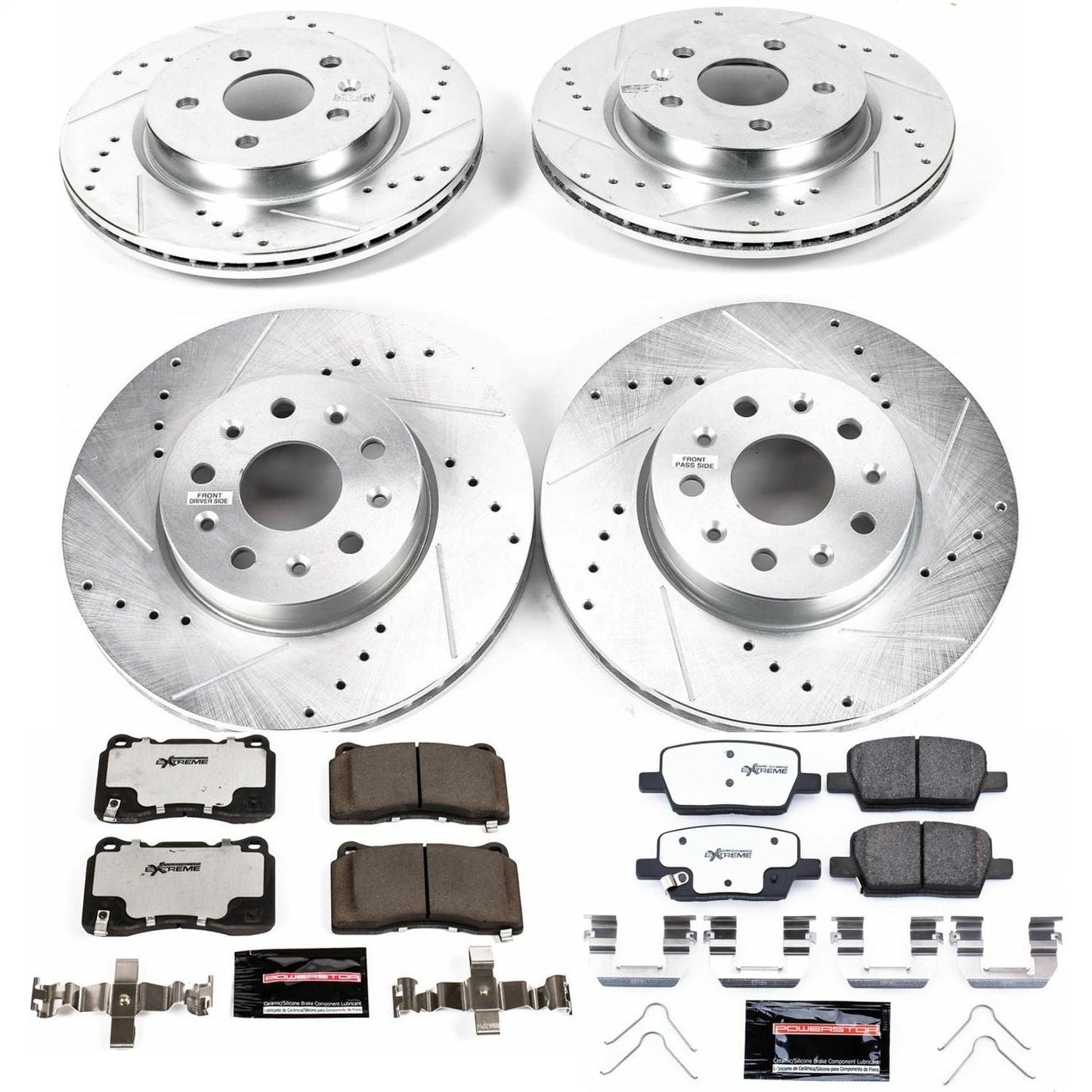 PowerStop Front & Rear Z26 Street Warrior Brake Kit | Cadillac CT6 (16-18) (K7908-26)
