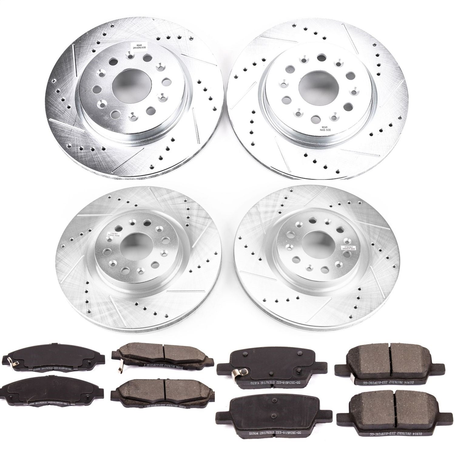 PowerStop Front & Rear Z23 Evolution Sport Brake Kit | Cadillac XT5 (17-18) (K7909)