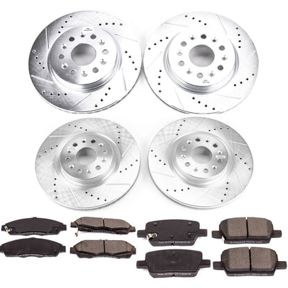 PowerStop Front & Rear Z23 Evolution Sport Brake Kit | Cadillac XT5 (17-18) (K7909)