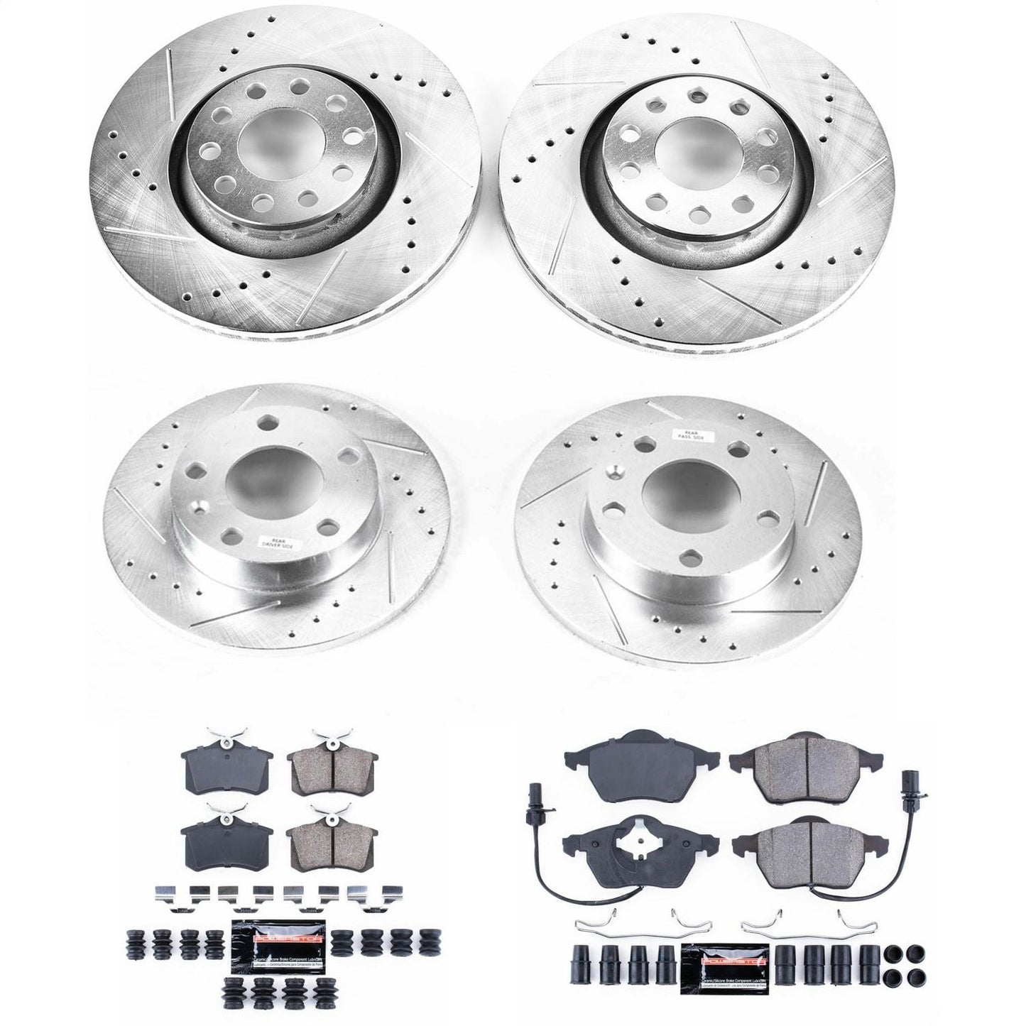 PowerStop Front & Rear Z23 Evolution Sport Brake Kit | Audi A4 Quattro (04-05) (K7919)