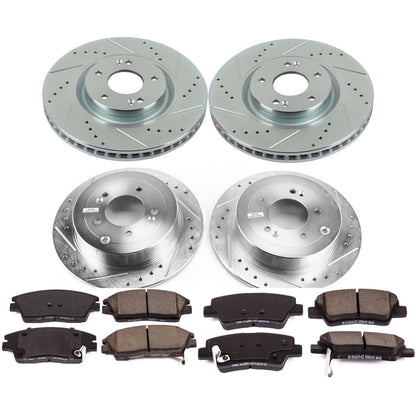 PowerStop Front & Rear Z23 Evolution Sport Brake Kit | Kia Sportage (17-19) (K7920)