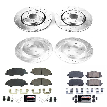 PowerStop Front & Rear Z23 Evolution Sport Brake Kit | Honda Odyssey (18-19) (K7923)