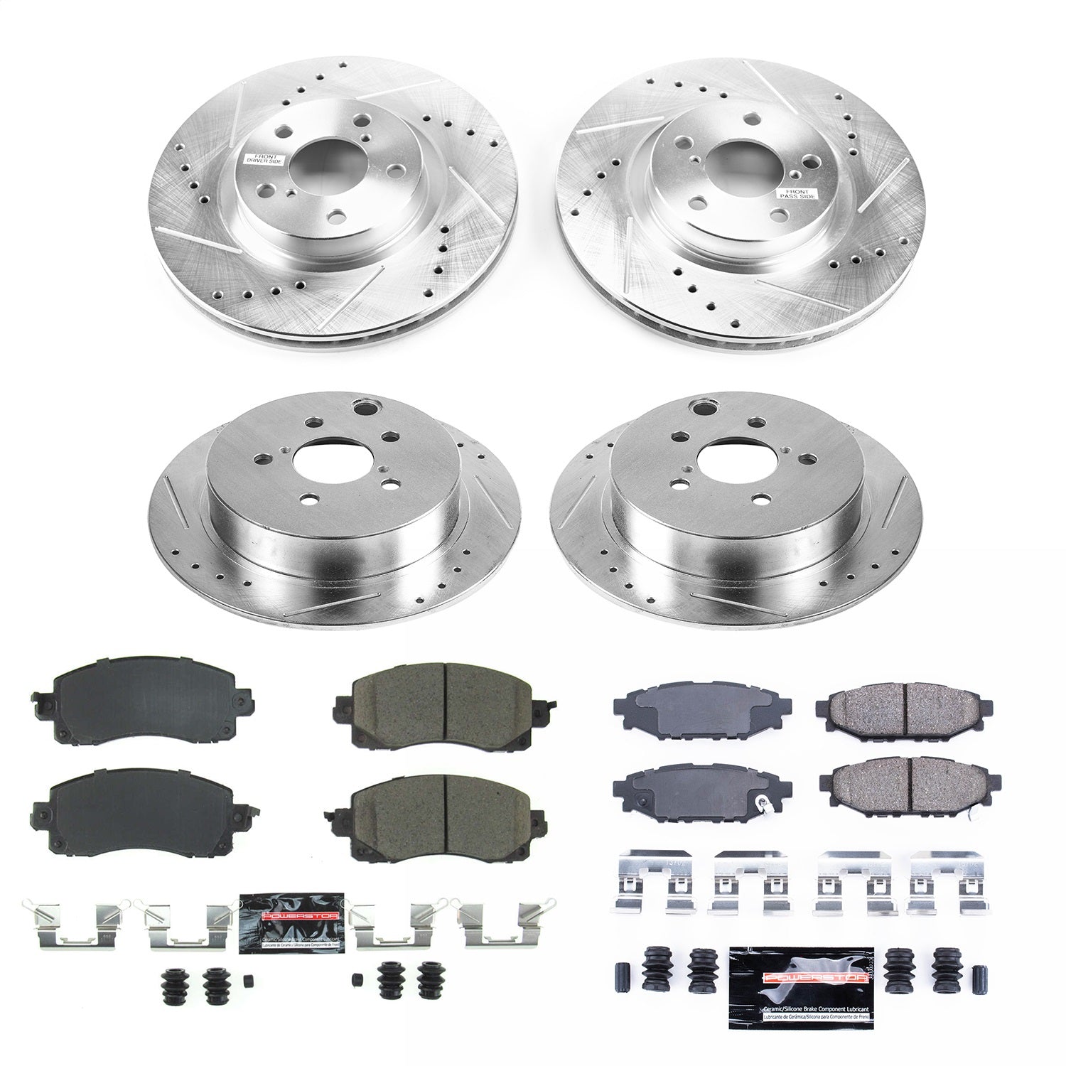 PowerStop Front & Rear Z23 Evolution Sport Brake Kit | Subaru Impreza (17-19) (K7926)
