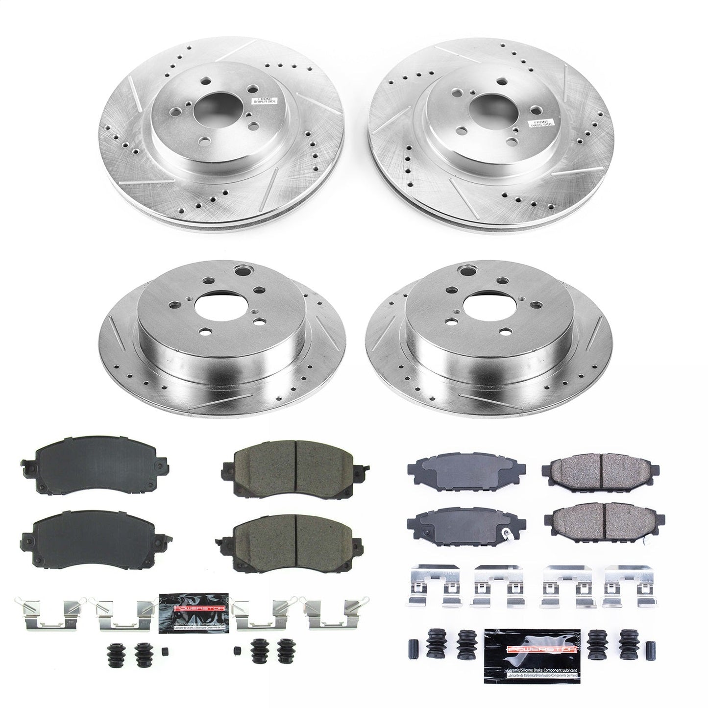 PowerStop Front & Rear Z23 Evolution Sport Brake Kit | Subaru Crosstrek (18) (K7927)