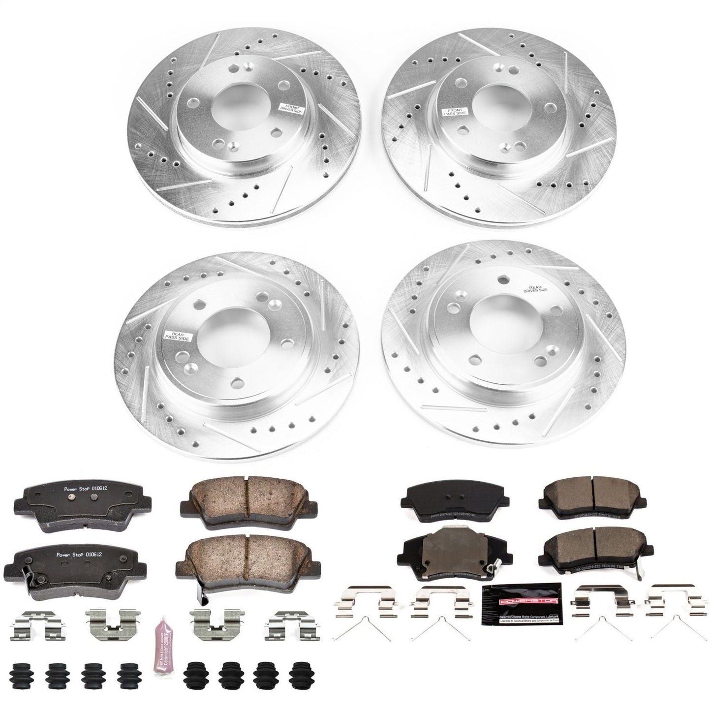 PowerStop Front & Rear Z23 Evolution Sport Brake Kit | Hyundai Ioniq 2017 (K7929)