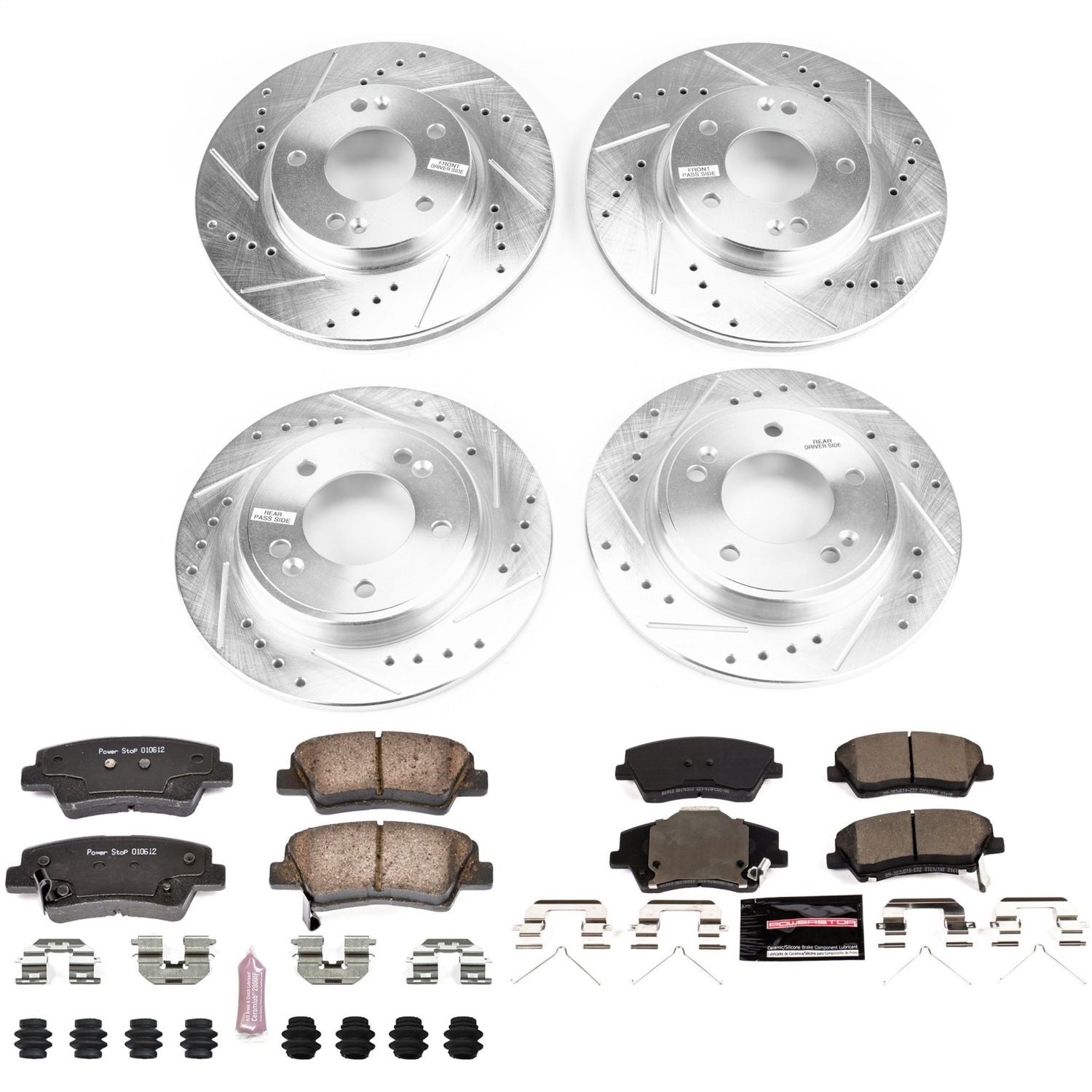 PowerStop Front & Rear Z23 Evolution Sport Brake Kit | Hyundai Ioniq 2017 (K7929)