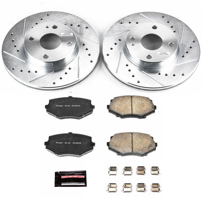 PowerStop Front Z23 Evolution Sport Brake Kit | Mazda Miata (94-97) (K793)