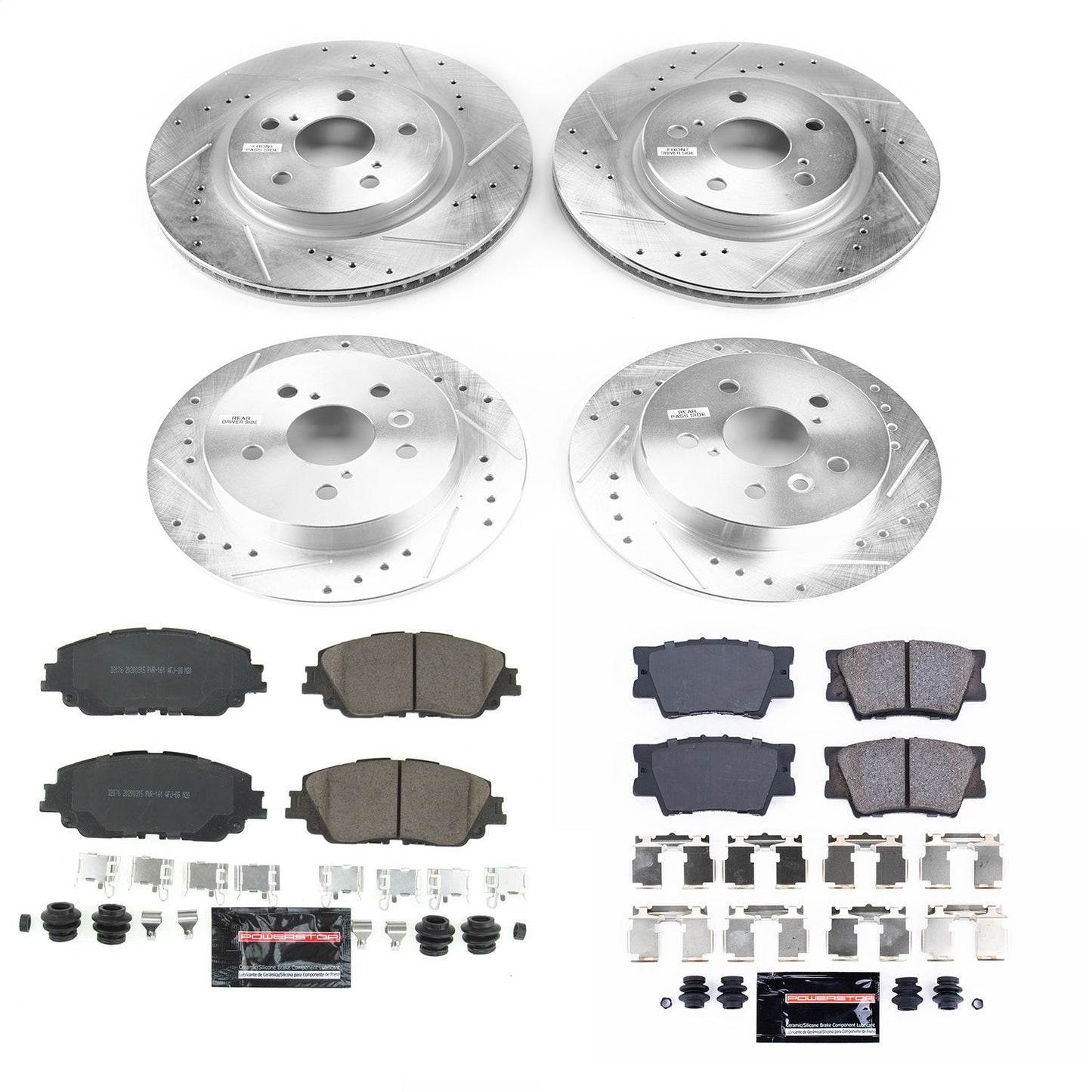 PowerStop Front & Rear Z23 Evolution Sport Brake Kit | Toyota Camry (18-19) (K7931)