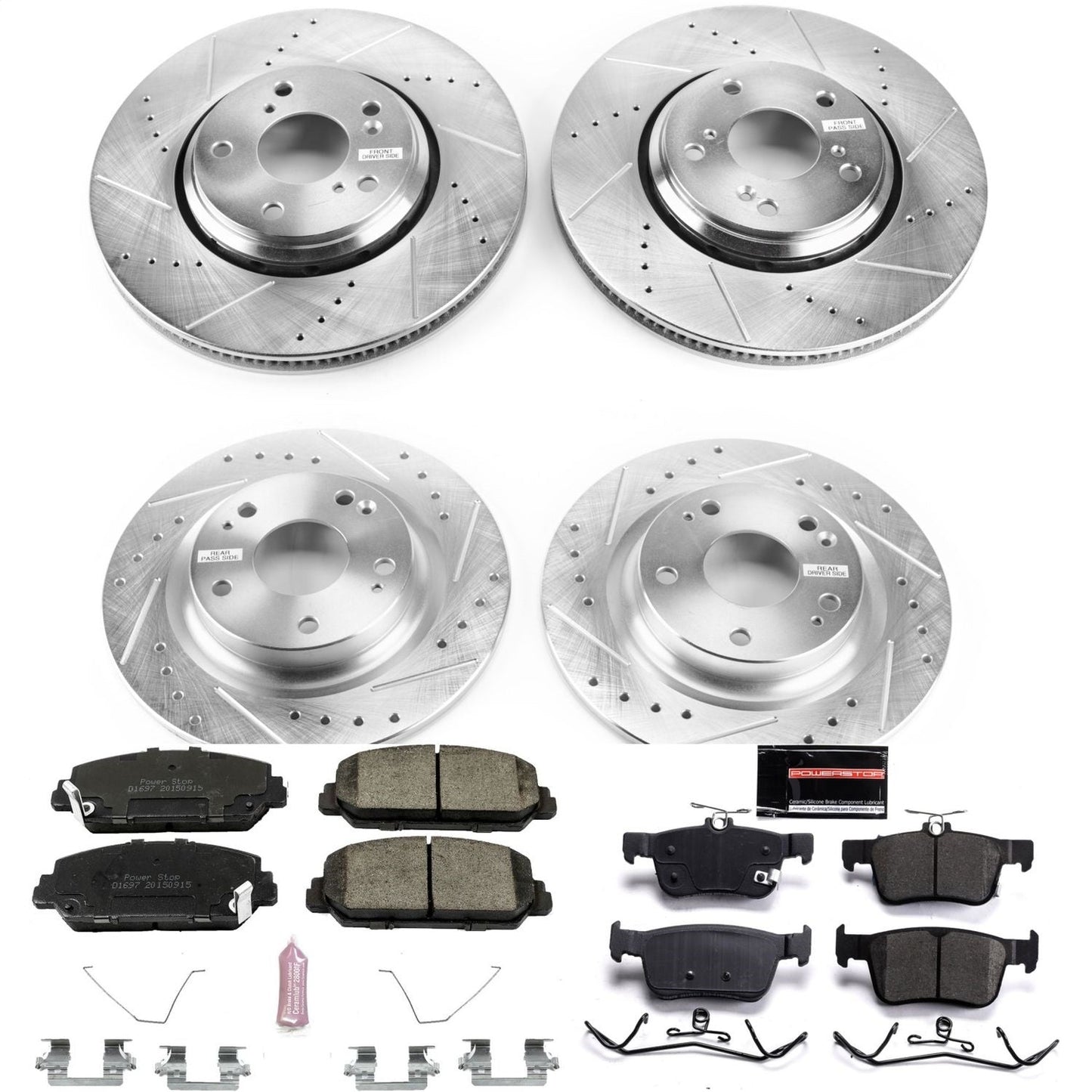 PowerStop Front & Rear Z23 Evolution Sport Brake Kit | Honda Civic (17-19) (K7935)