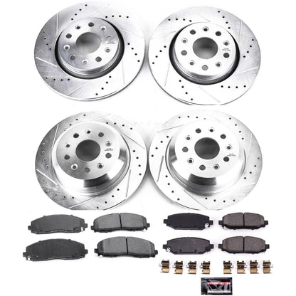 PowerStop Front & Rear Z23 Evolution Sport Brake Kit | Jeep Wrangler (18-19) (K7938)