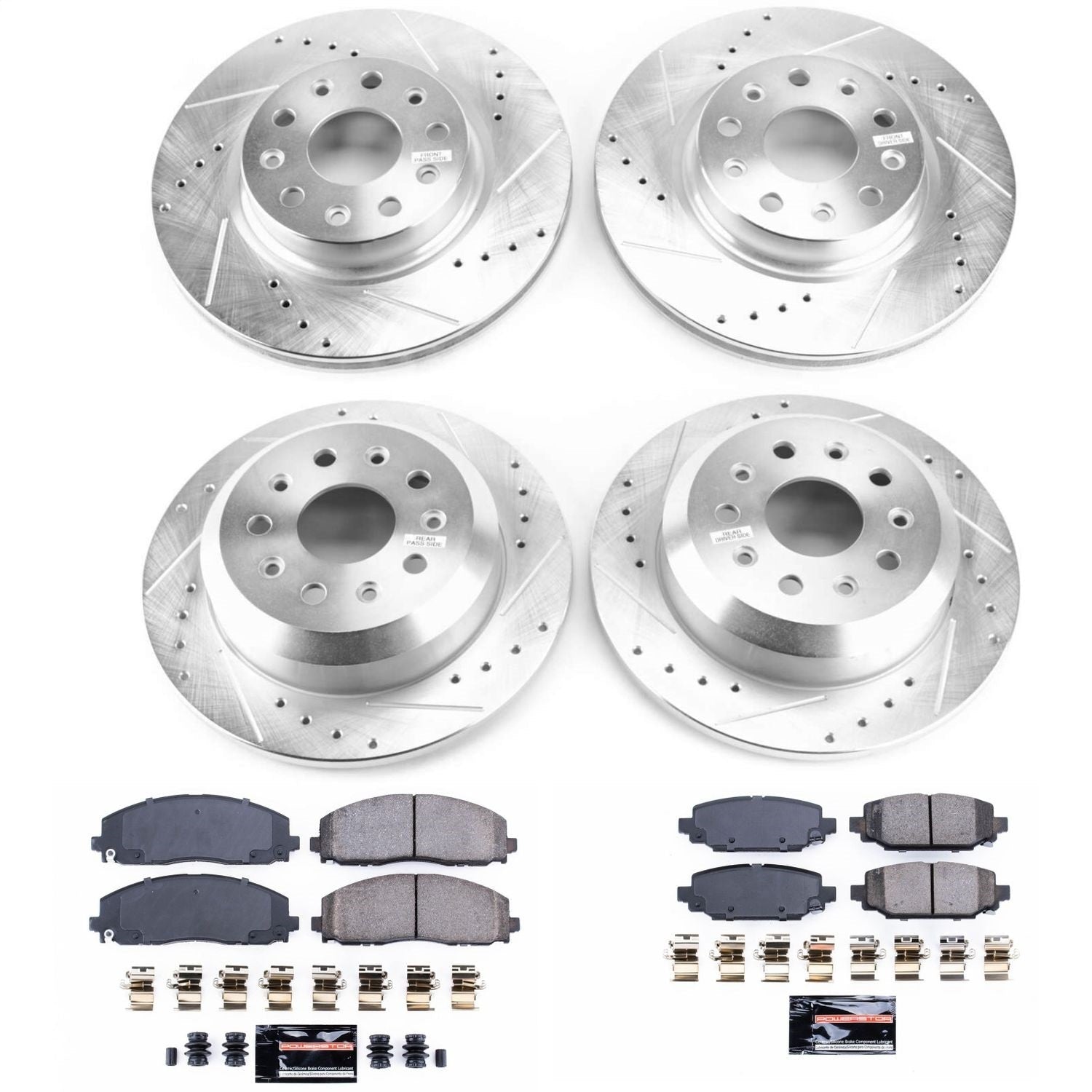 PowerStop Front & Rear Z23 Evolution Sport Brake Kit | Jeep Wrangler (18-19) (K7939)