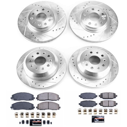 PowerStop Front & Rear Z23 Evolution Sport Brake Kit | Jeep Wrangler (18-19) (K7939)