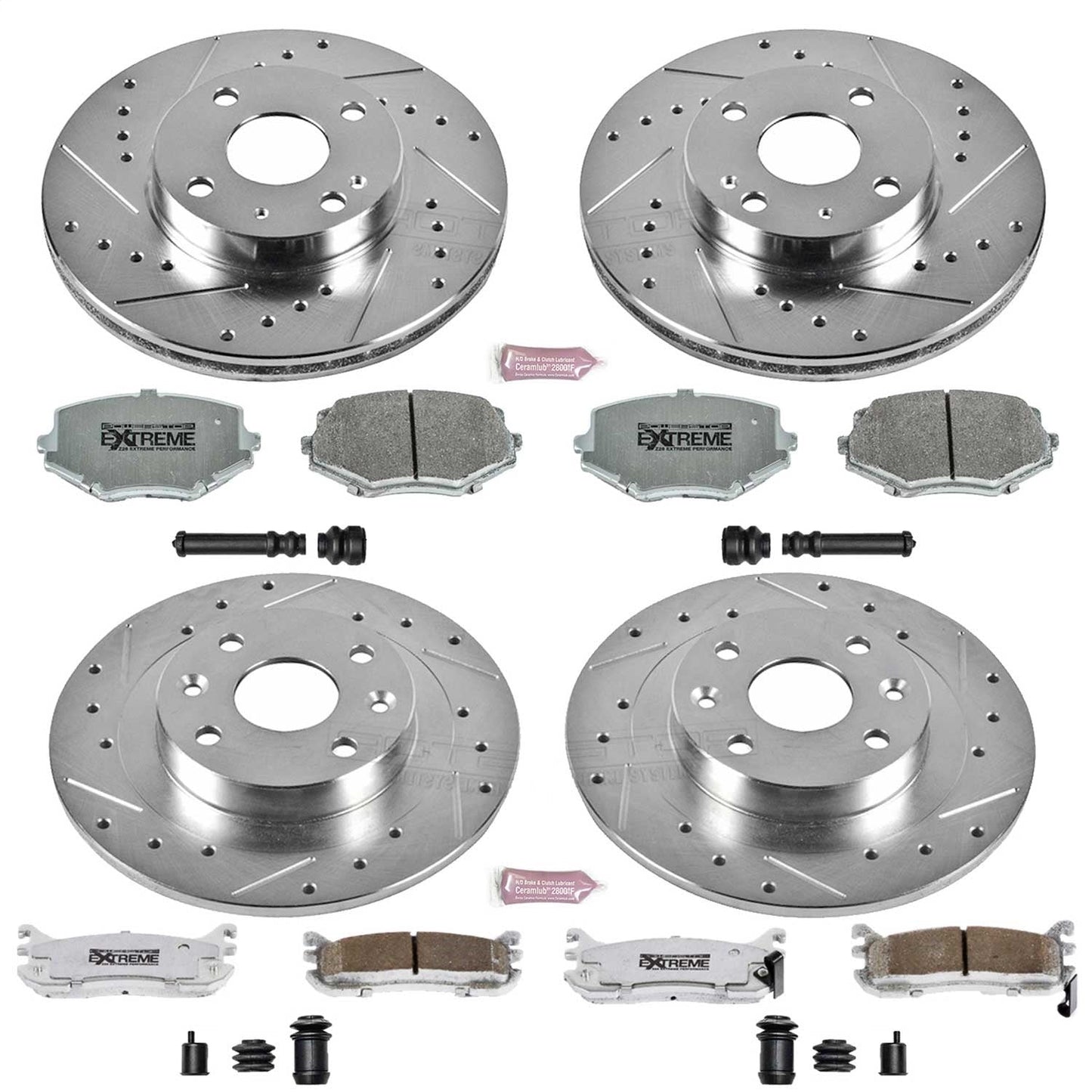 PowerStop Front & Rear Z26 Street Warrior Brake Kit | Mazda Miata (94-97) (K794-26)