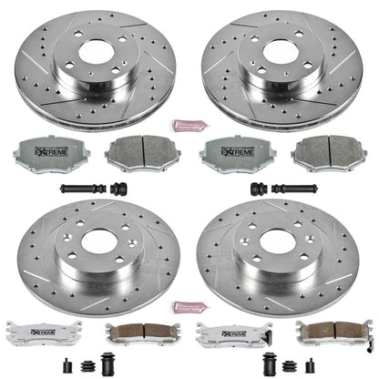 PowerStop Front & Rear Z26 Street Warrior Brake Kit | Mazda Miata (94-97) (K794-26)