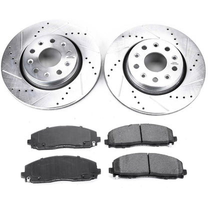 PowerStop Z23 Evolution Sport Front Brake Kit | Jeep Wrangler (18-19) (K7940)