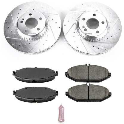 PowerStop Z23 Evolution Sport Front Brake Kit | Mercedes-Benz C300 (17-18) (K7963)