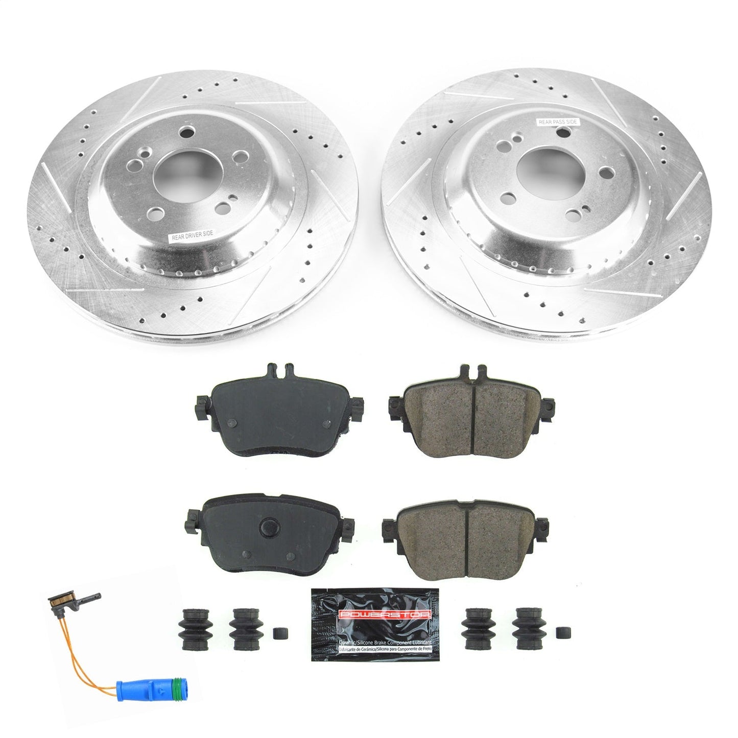 PowerStop Rear Z23 Evolution Sport Brake Kit | Mercedes-Benz E300 (17-18) (K7968)