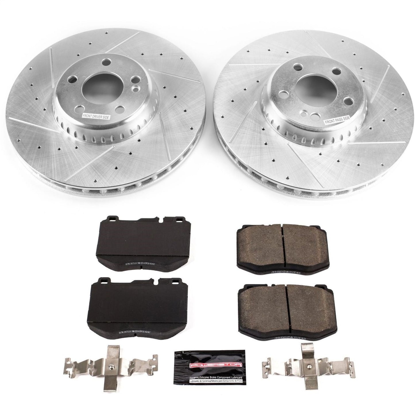 PowerStop Front Z23 Evolution Sport Brake Kit | Mercedes-Benz C350e (18) (K7969)