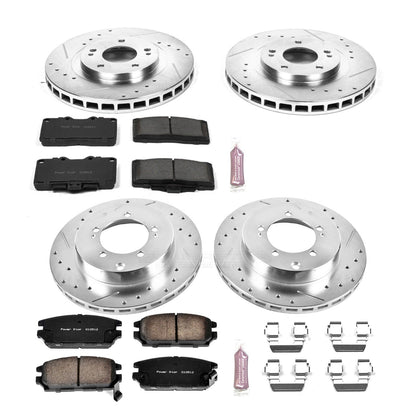 PowerStop Front & Rear Z23 Evolution Sport Brake Kit | Dodge Stealth (91-93) (K797)
