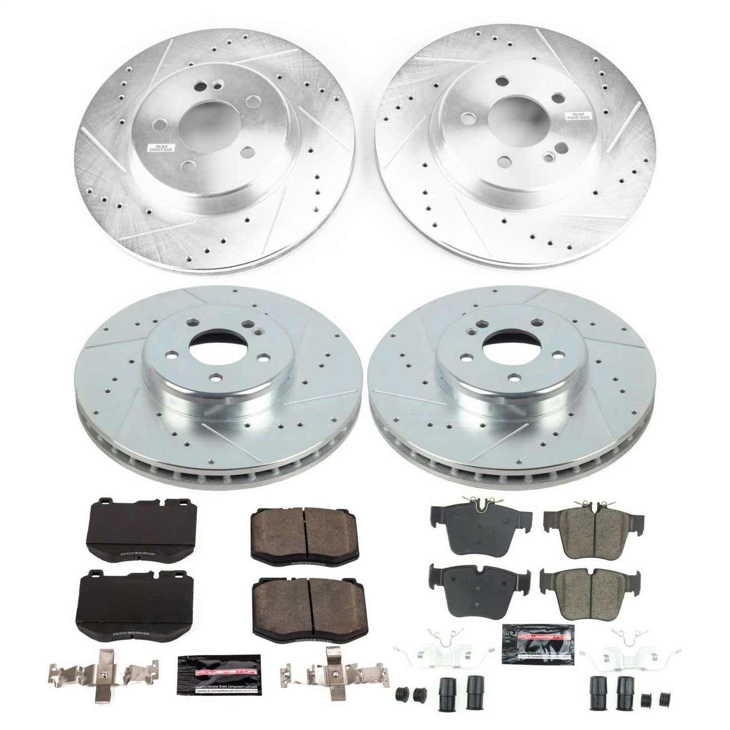 PowerStop Front & Rear Z23 Evolution Sport Brake Kit | Mercedes-Benz GLC300 (16-18) (K7970)