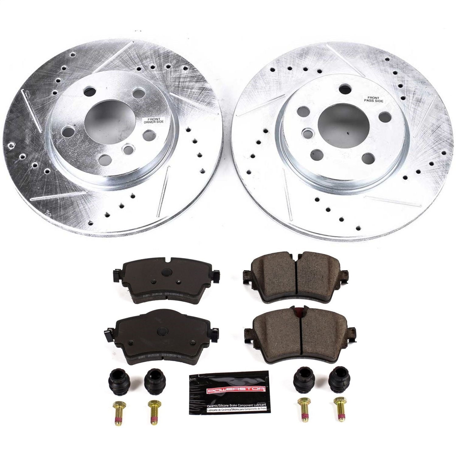 PowerStop Z23 Evolution Sport Front Brake Kit | Mini Cooper Clubman (16-18) (K7979)