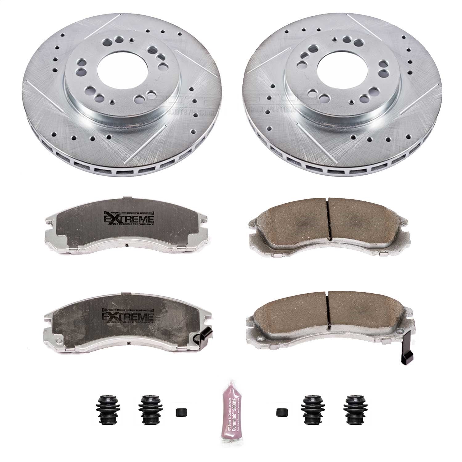 PowerStop Front Z26 Street Warrior Brake Kit | Dodge Stealth (91-96) (K798-26)
