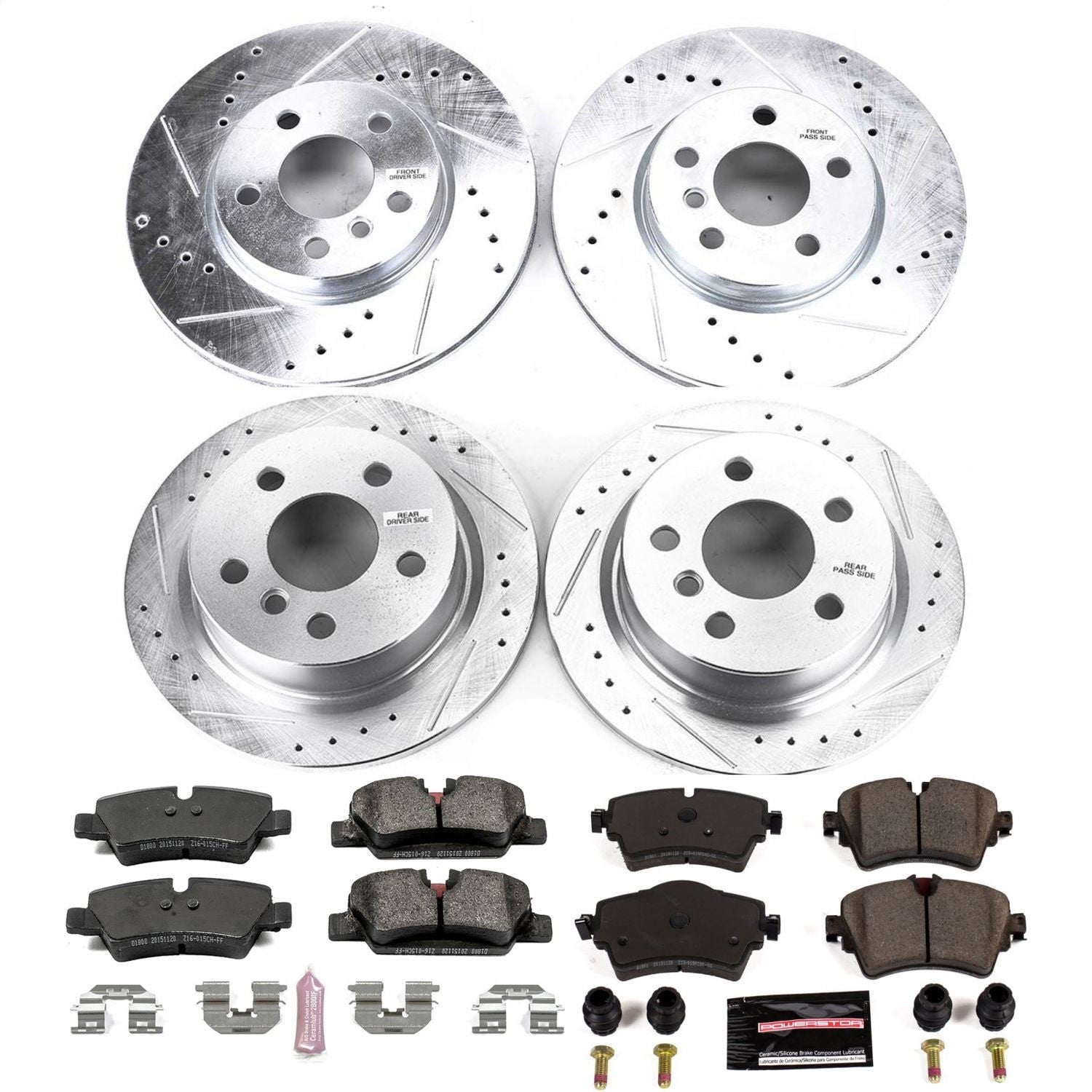 PowerStop Front & Rear Z23 Evolution Sport Brake Kit | Mini Cooper (14-19) (K7981)