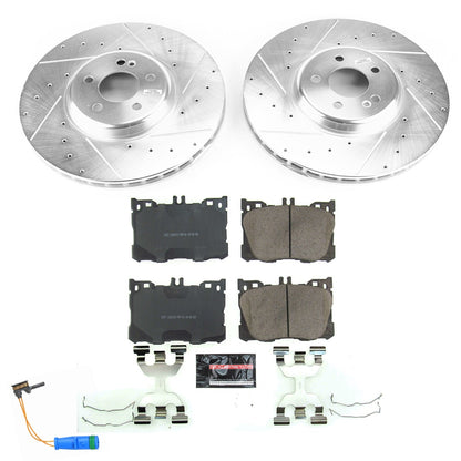PowerStop Front Z23 Evolution Sport Brake Kit | Mercedes-Benz C43 AMG (18) (K7986)