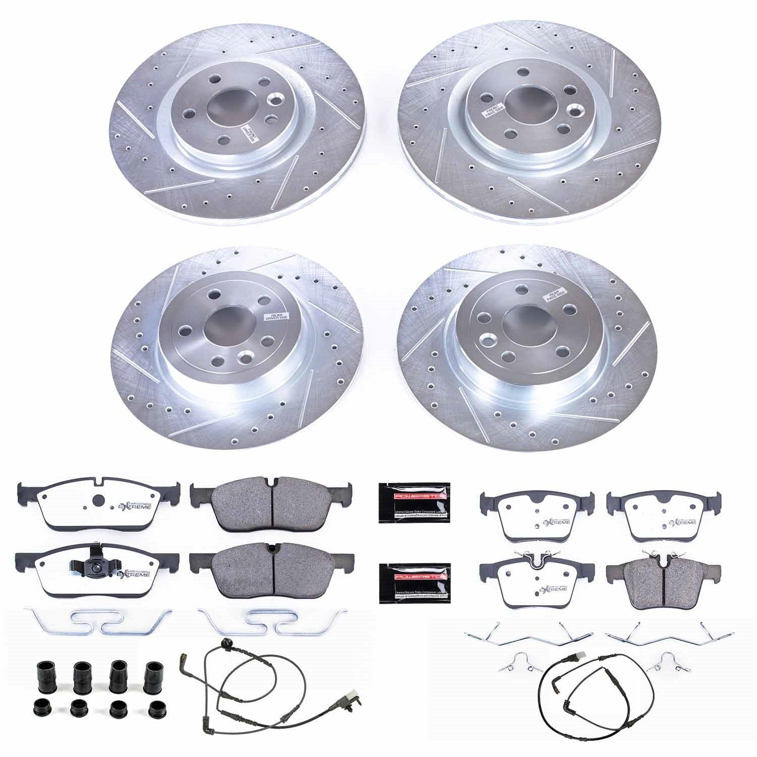PowerStop Front & Rear Z36 Truck & Tow Brake Kit | Land Rover Range Rover Evoque (16-18) (K7992-36)