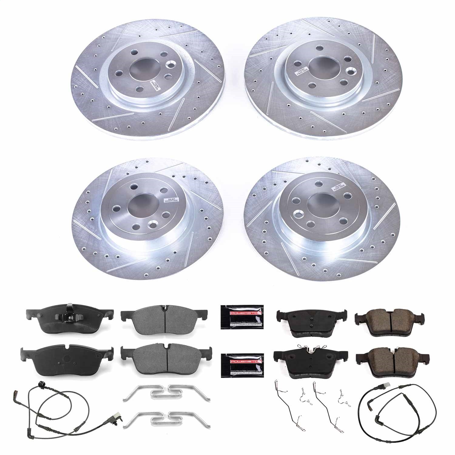 PowerStop Front & Rear Z23 Evolution Sport Brake Kit | Land Rover Range Rover Evoque (16-18) (K7992)