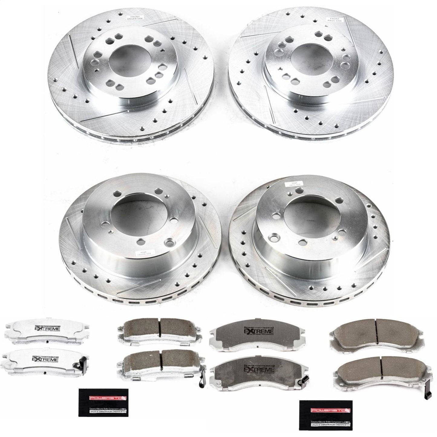 PowerStop Front & Rear Z26 Street Warrior Brake Kit | Dodge Stealth (91-96) (K800-26)