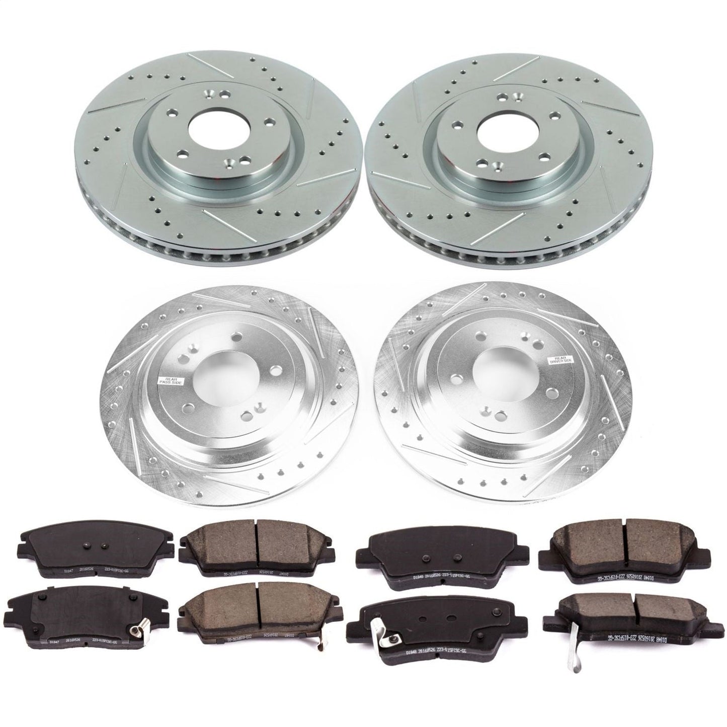 PowerStop Front & Rear Z23 Evolution Sport Brake Kit | Kia Sportage (17-18) (K8003)