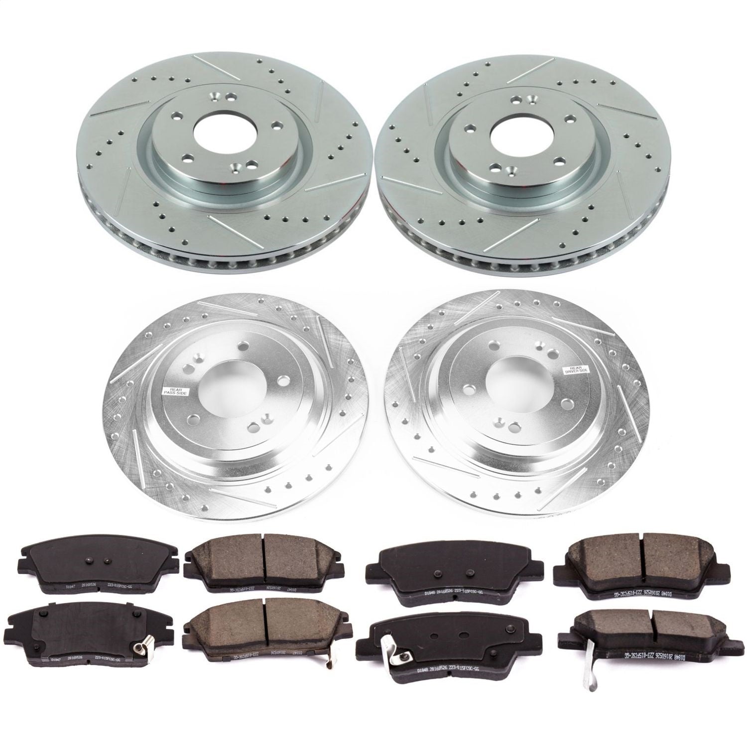 PowerStop Front & Rear Z23 Evolution Sport Brake Kit | Kia Sportage (17-18) (K8003)