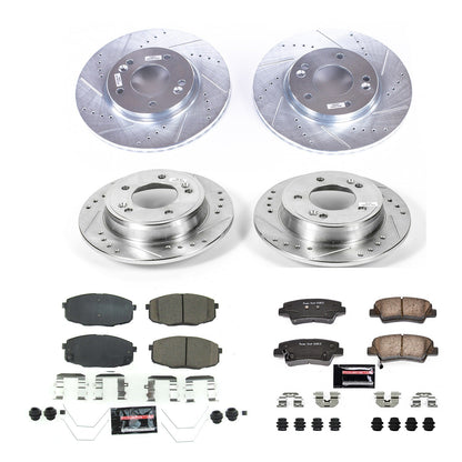 PowerStop Front & Rear Z23 Evolution Sport Brake Kit | Kia Soul (17-19) (K8008)